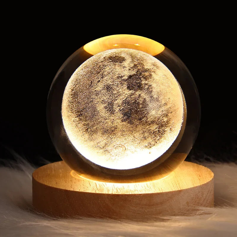 Crystal Ball Night Light 3D