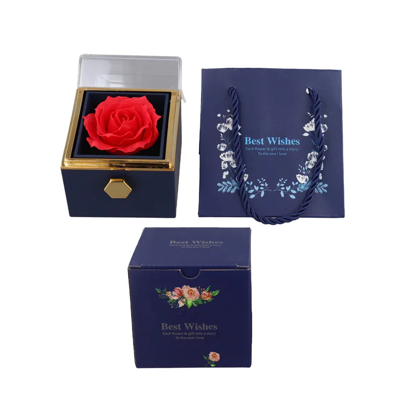 Forever Rose Rotating Jewelry Box