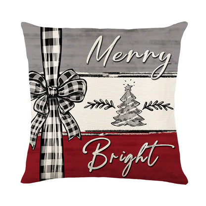 Merry Christmas Cushion Cover – Festive Pillowcase for Home Décor 2024