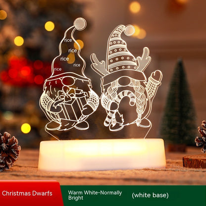 3D LED Christmas Night Light – Christmas & New Year Decoration, Kids Gift & Ornament