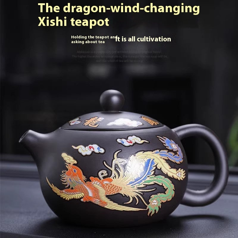 Color Changing Dragon & Phoenix Tea Pot