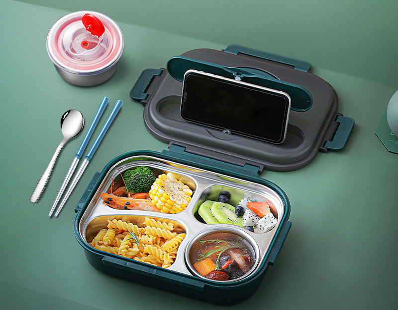 Microwaveable Stainless Steel Insulated Bento Box