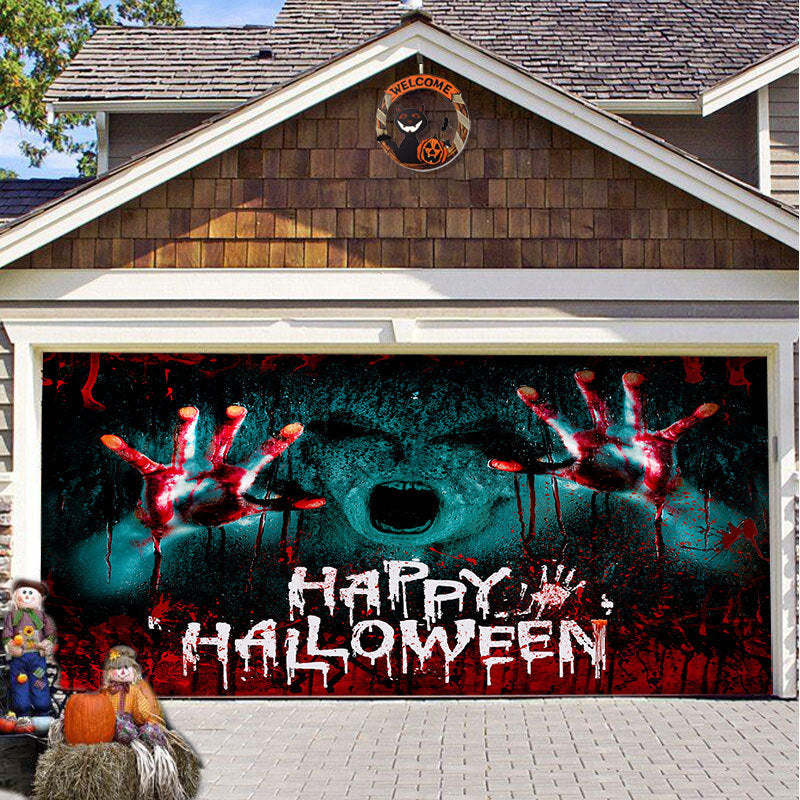 Halloween Vinyl Garage Door Decoration