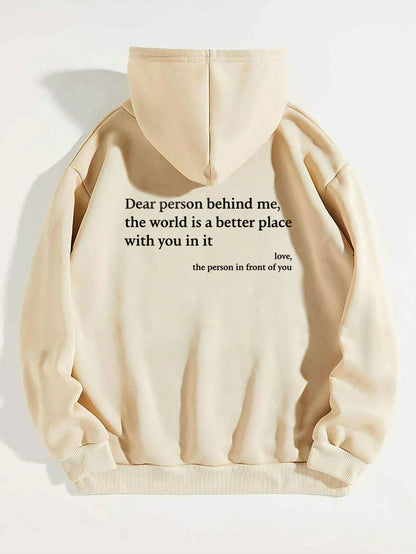 Inspirational Message Hoodie – Unisex Kangaroo Pocket Pullover in Multiple Colors