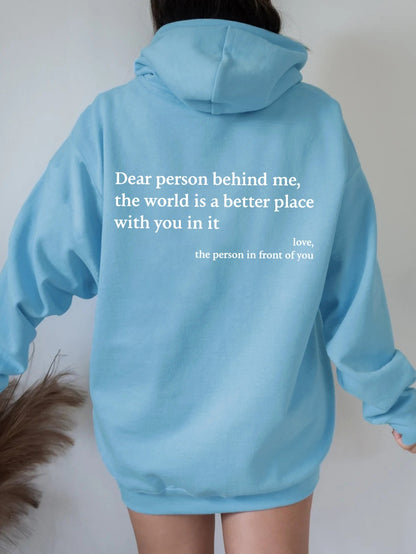 Inspirational Message Hoodie – Unisex Kangaroo Pocket Pullover in Multiple Colors