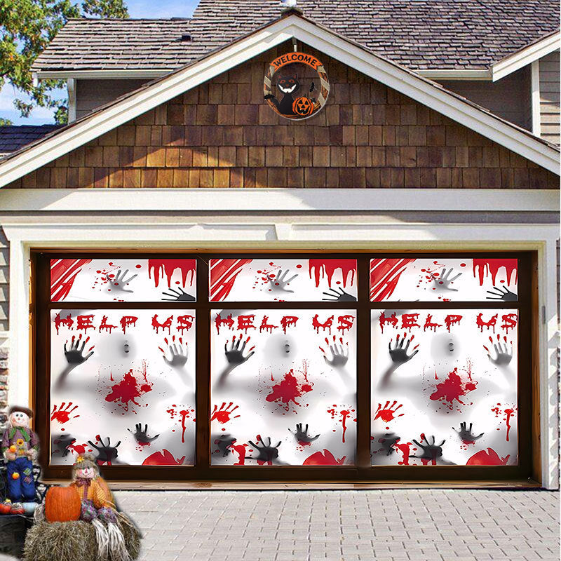 Halloween Vinyl Garage Door Decoration