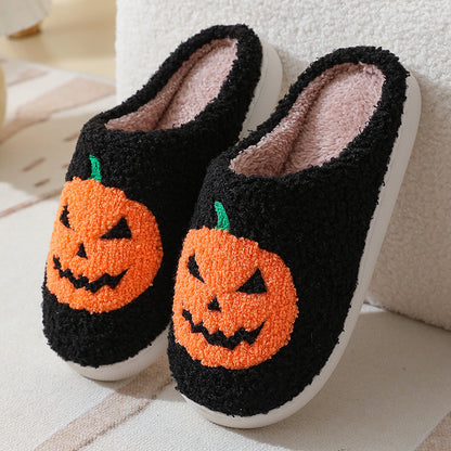 Halloween Pumpkin Cartoon Slippers for Men & Women