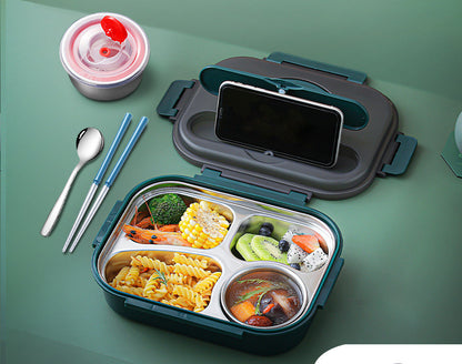 Microwaveable Stainless Steel Insulated Bento Box