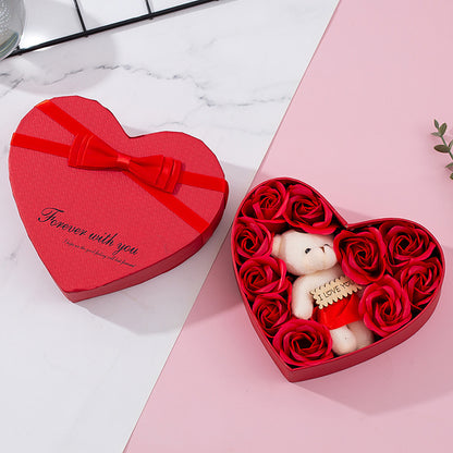 Heart Shaped Rose Gift Box