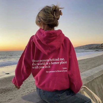 Inspirational Message Hoodie – Unisex Kangaroo Pocket Pullover in Multiple Colors