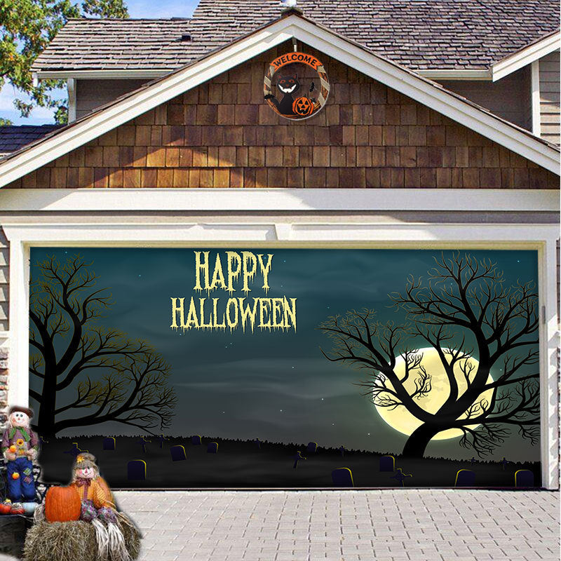 Halloween Vinyl Garage Door Decoration