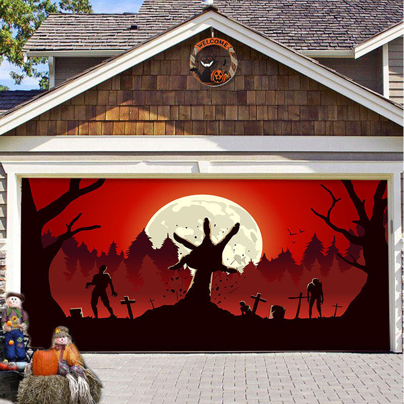 Halloween Vinyl Garage Door Decoration