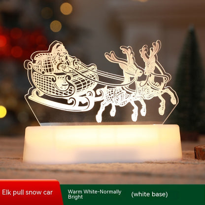 3D LED Christmas Night Light – Christmas & New Year Decoration, Kids Gift & Ornament