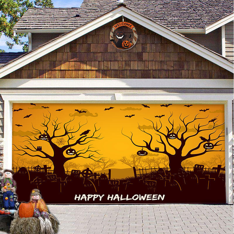 Halloween Vinyl Garage Door Decoration