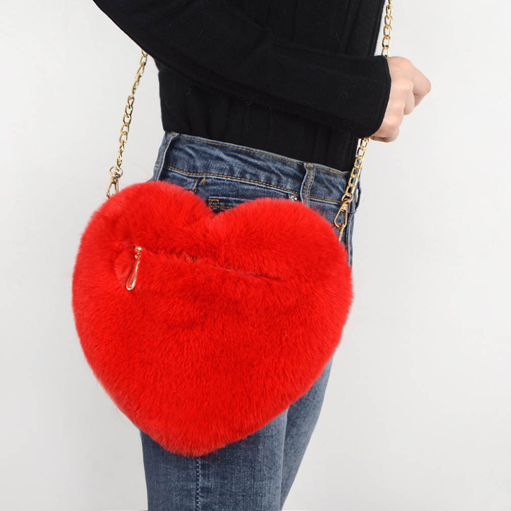 Heart Plush Handbag - Valentine’s Day Party Bag