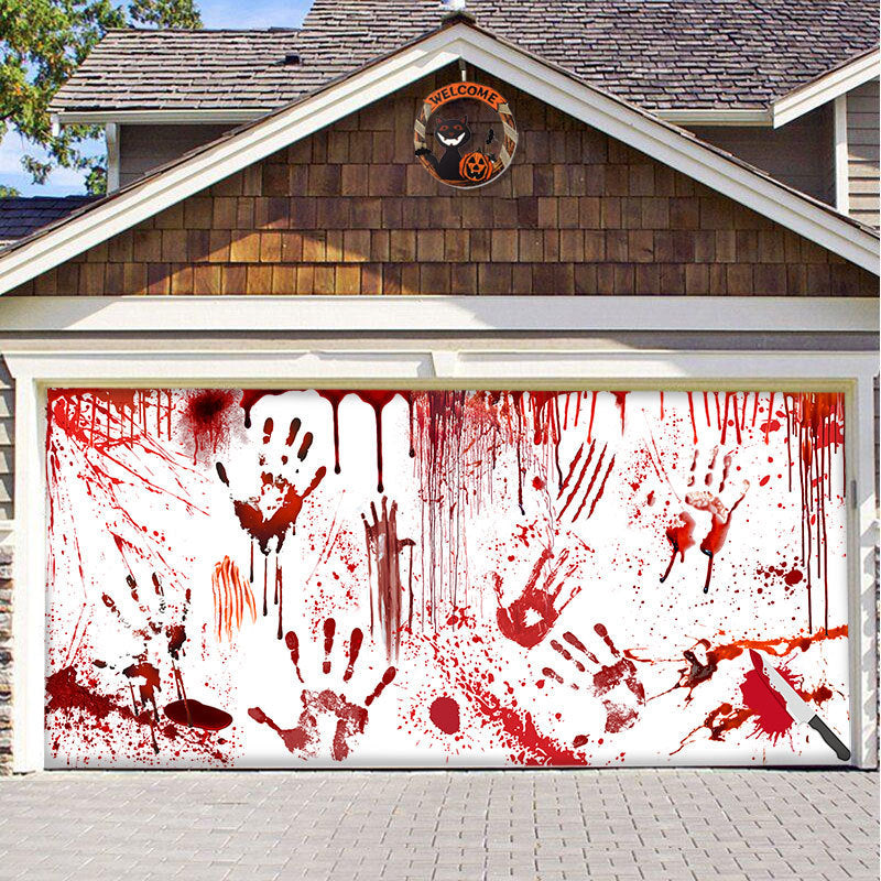 Halloween Vinyl Garage Door Decoration