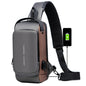 Waterproof USB Charging Chest Bag for Men's Fashion