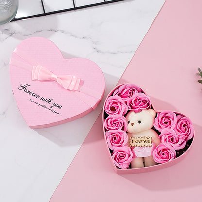 Heart Shaped Rose Gift Box