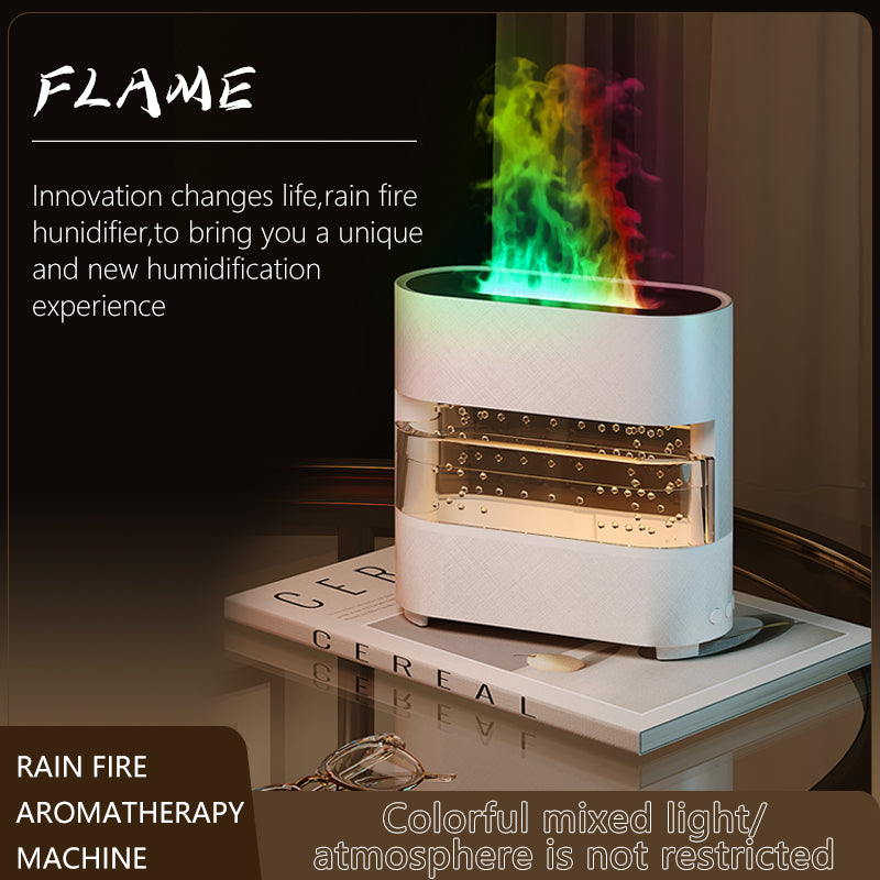 2024 Rain Cloud Fire Flame Diffuser & Humidifier Water Drop