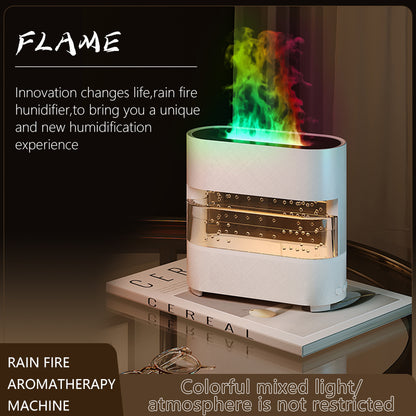 2024 Rain Cloud Fire Flame Diffuser & Humidifier Water Drop