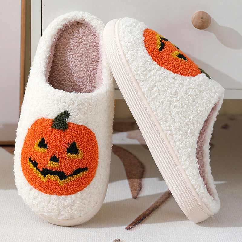 Halloween Pumpkin Cartoon Slippers for Men & Women