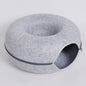 Four Seasons Cat Bed – Comfortable Felt Nest in Donut Shape