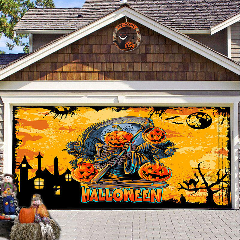 Halloween Vinyl Garage Door Decoration