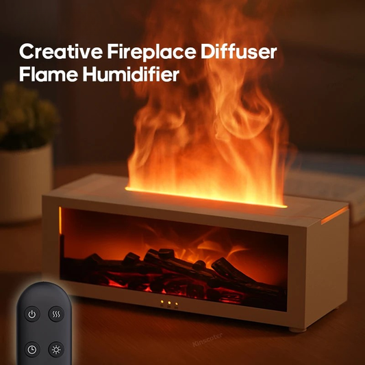 3D Flame Aroma Diffuser - Essential Oil Humidifier