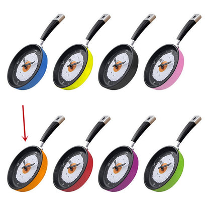 Fried Egg Pan Clock Mute Clock Simple Clock Wall Clock Wall Watch