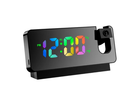 New 3D Projection Alarm Clock With LED Mirror