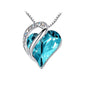 New Heart Shaped Crystal Ornament & Necklace