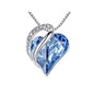 New Heart Shaped Crystal Ornament & Necklace