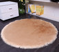 Round Soft Faux Sheepskin Fur Rugs