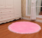 Round Soft Faux Sheepskin Fur Rugs