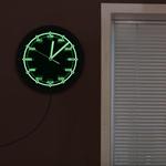LED Luminous Wall Clock Black Wall Clock Binary Time Scale Home Decoration Clock Wall Clock