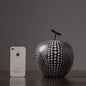 White & Black Simple Apples Resin & Fruit Decoration Statue