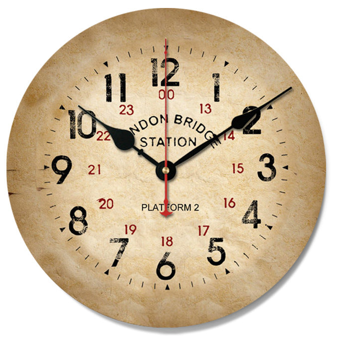 Vintage wall clock creative clock
