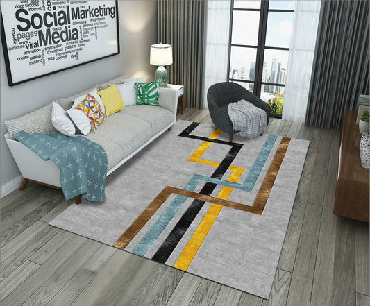 Geometric Coffee Table Cloakroom Carpet