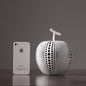 White & Black Simple Apples Resin & Fruit Decoration Statue