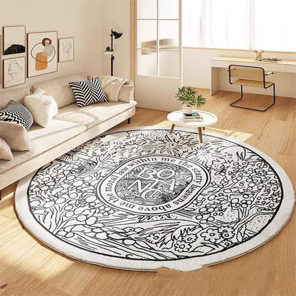 Round Carpet Large Area Rugs For Living Room Bedside Floor Mat