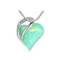 New Heart Shaped Crystal Ornament & Necklace