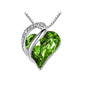 New Heart Shaped Crystal Ornament & Necklace