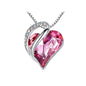 New Heart Shaped Crystal Ornament & Necklace