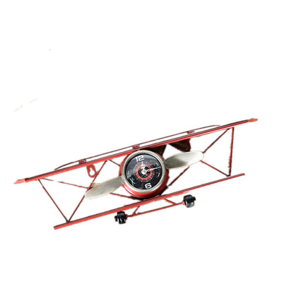 Retro airplane wall clock home wall wall decoration electronic clock