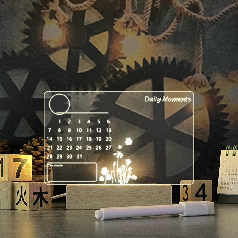 Creative LED Note Board With Night Lamp