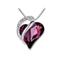 New Heart Shaped Crystal Ornament & Necklace