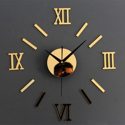 Creative acrylic wall clock, wall sticker clock, living room clock