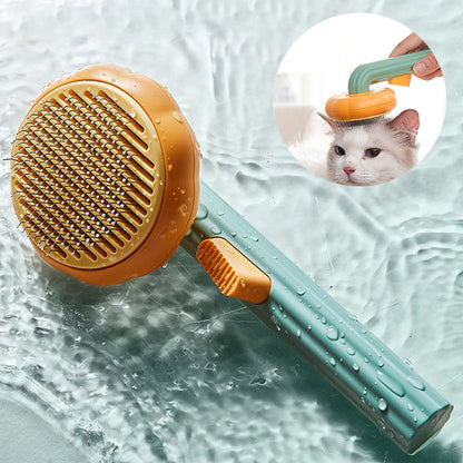 Hot New Hand-held Self-cleaning Pet Brush