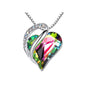 New Heart Shaped Crystal Ornament & Necklace