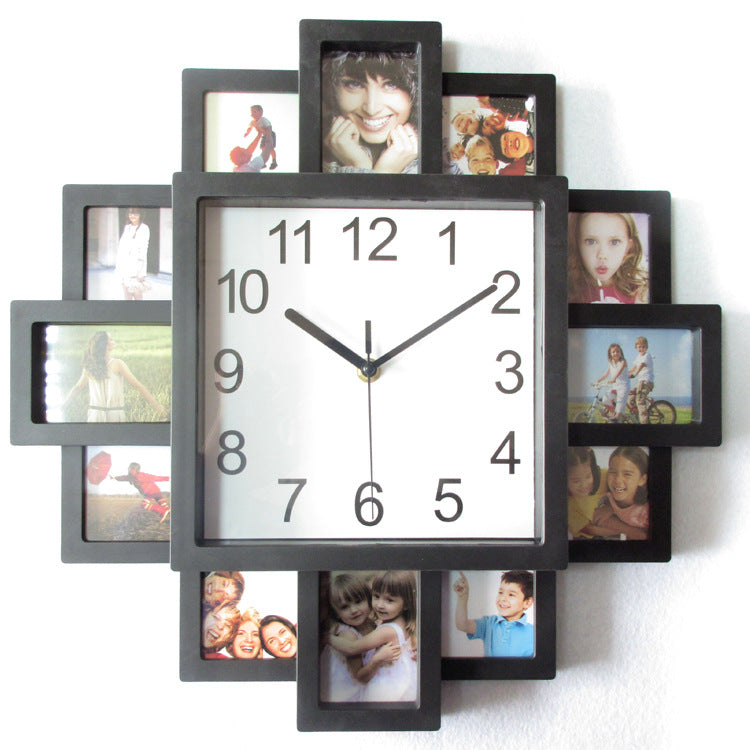 Photo Clock Wall Clock Mute Clock Creative Electronic Clock Wall Watch